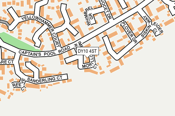 DY10 4ST map - OS OpenMap – Local (Ordnance Survey)