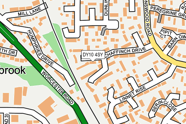 DY10 4SY map - OS OpenMap – Local (Ordnance Survey)