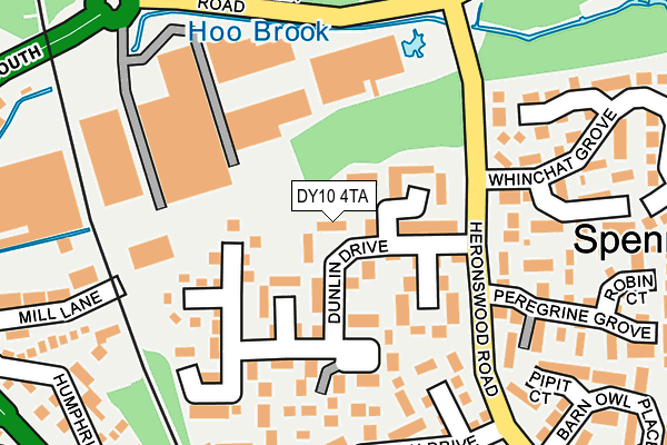 DY10 4TA map - OS OpenMap – Local (Ordnance Survey)