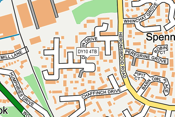 DY10 4TB map - OS OpenMap – Local (Ordnance Survey)