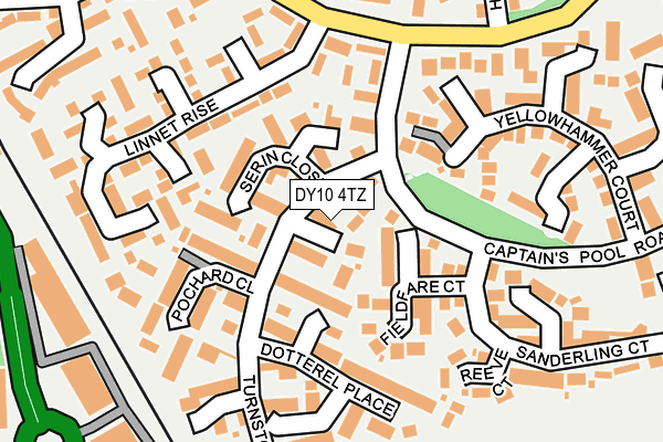 DY10 4TZ map - OS OpenMap – Local (Ordnance Survey)