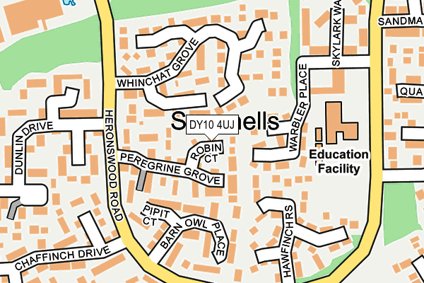 DY10 4UJ map - OS OpenMap – Local (Ordnance Survey)