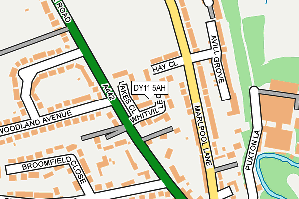 DY11 5AH map - OS OpenMap – Local (Ordnance Survey)