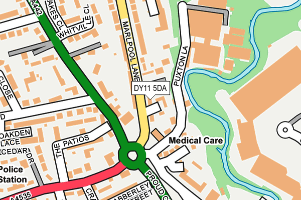 DY11 5DA map - OS OpenMap – Local (Ordnance Survey)