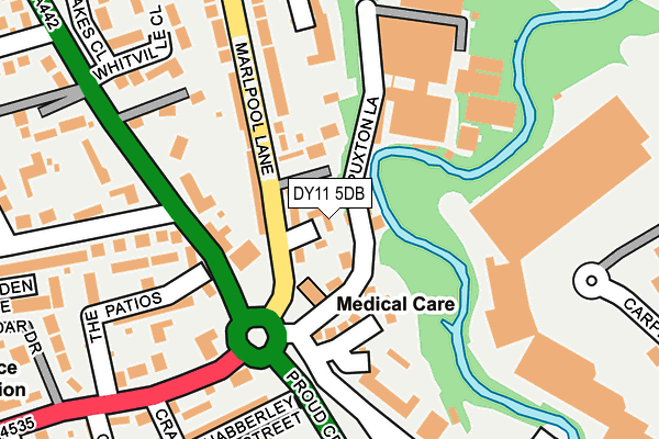 DY11 5DB map - OS OpenMap – Local (Ordnance Survey)