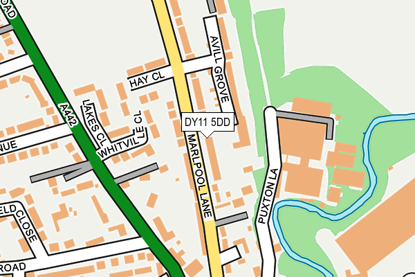 DY11 5DD map - OS OpenMap – Local (Ordnance Survey)