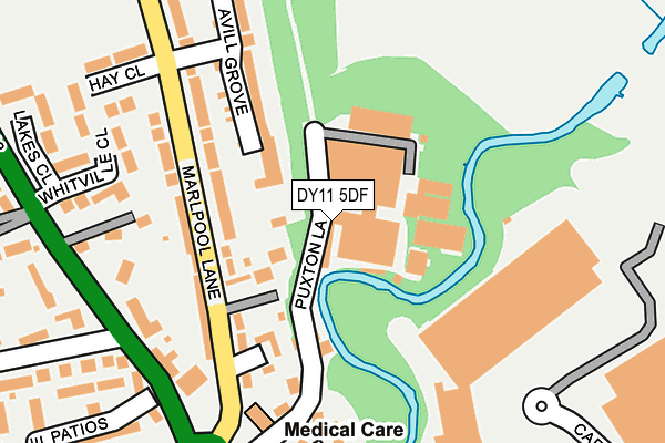 DY11 5DF map - OS OpenMap – Local (Ordnance Survey)