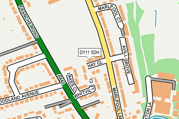 DY11 5DH map - OS OpenMap – Local (Ordnance Survey)