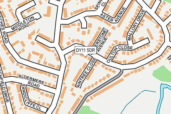 DY11 5DR map - OS OpenMap – Local (Ordnance Survey)