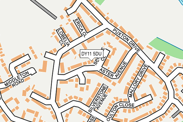 DY11 5DU map - OS OpenMap – Local (Ordnance Survey)