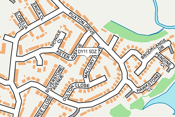 DY11 5DZ map - OS OpenMap – Local (Ordnance Survey)