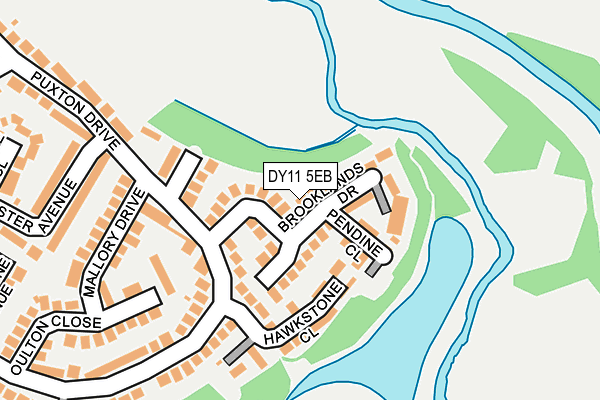 DY11 5EB map - OS OpenMap – Local (Ordnance Survey)