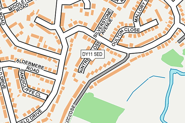 DY11 5ED map - OS OpenMap – Local (Ordnance Survey)