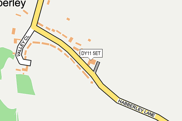DY11 5ET map - OS OpenMap – Local (Ordnance Survey)
