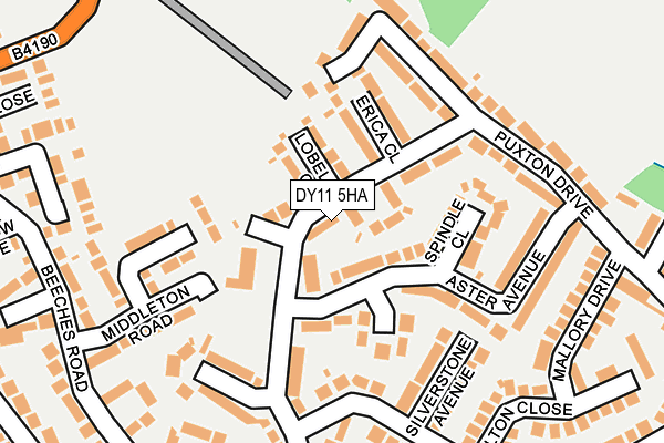 DY11 5HA map - OS OpenMap – Local (Ordnance Survey)