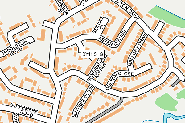 DY11 5HG map - OS OpenMap – Local (Ordnance Survey)