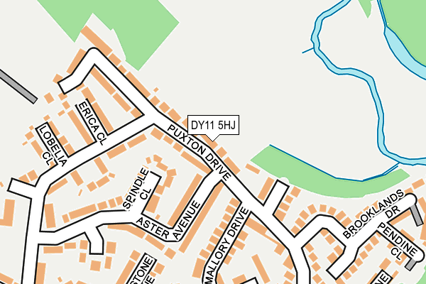 DY11 5HJ map - OS OpenMap – Local (Ordnance Survey)