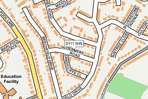 DY11 5HN map - OS OpenMap – Local (Ordnance Survey)