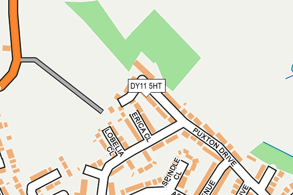 DY11 5HT map - OS OpenMap – Local (Ordnance Survey)