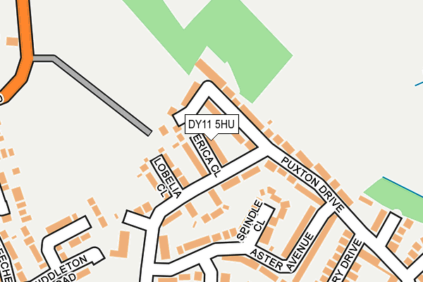 DY11 5HU map - OS OpenMap – Local (Ordnance Survey)