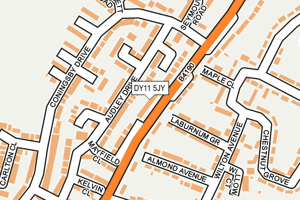 DY11 5JY map - OS OpenMap – Local (Ordnance Survey)
