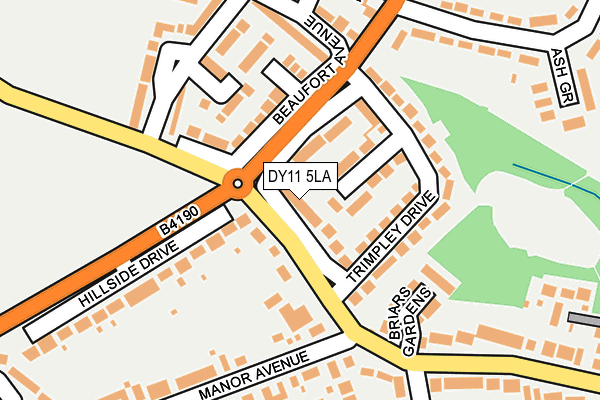 DY11 5LA map - OS OpenMap – Local (Ordnance Survey)