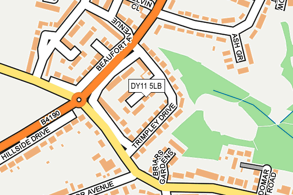 DY11 5LB map - OS OpenMap – Local (Ordnance Survey)