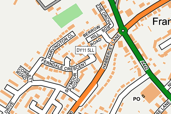 DY11 5LL map - OS OpenMap – Local (Ordnance Survey)