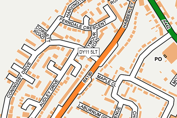 DY11 5LT map - OS OpenMap – Local (Ordnance Survey)