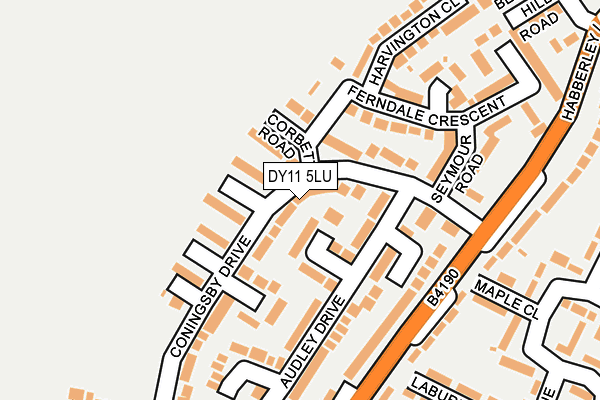 DY11 5LU map - OS OpenMap – Local (Ordnance Survey)