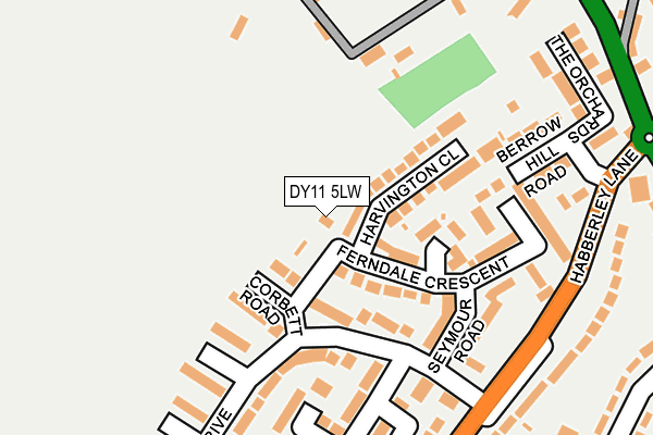 DY11 5LW map - OS OpenMap – Local (Ordnance Survey)