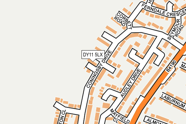 DY11 5LX map - OS OpenMap – Local (Ordnance Survey)