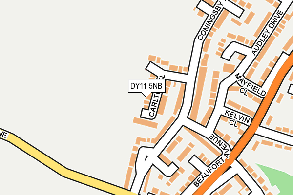 DY11 5NB map - OS OpenMap – Local (Ordnance Survey)