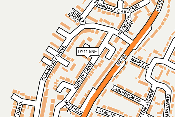 DY11 5NE map - OS OpenMap – Local (Ordnance Survey)