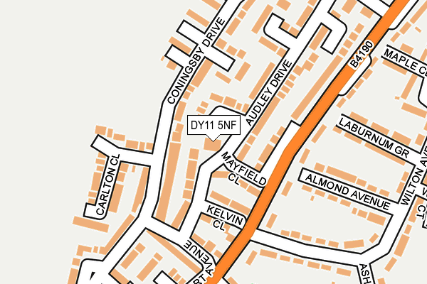 DY11 5NF map - OS OpenMap – Local (Ordnance Survey)