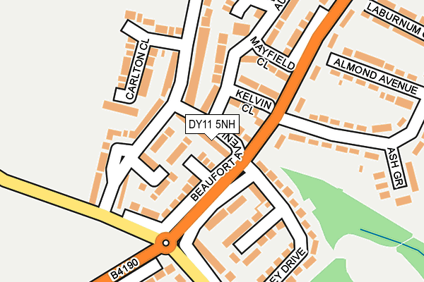 DY11 5NH map - OS OpenMap – Local (Ordnance Survey)