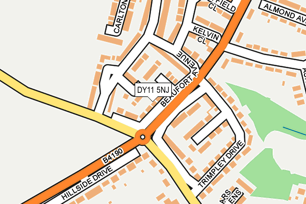 DY11 5NJ map - OS OpenMap – Local (Ordnance Survey)