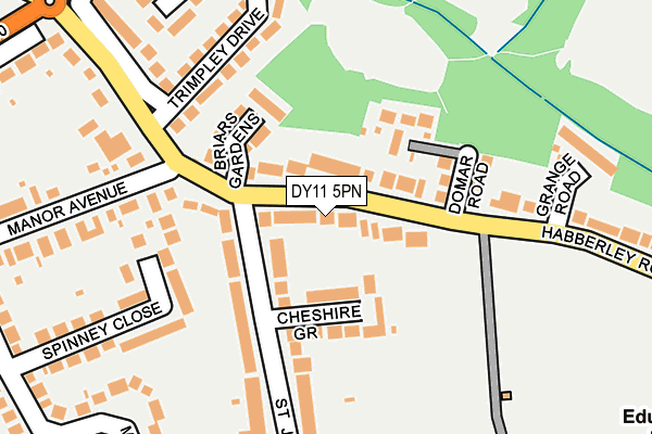 DY11 5PN map - OS OpenMap – Local (Ordnance Survey)