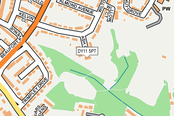 DY11 5PT map - OS OpenMap – Local (Ordnance Survey)