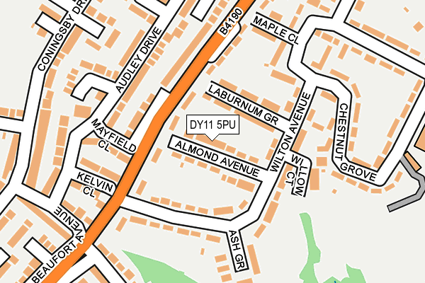 DY11 5PU map - OS OpenMap – Local (Ordnance Survey)