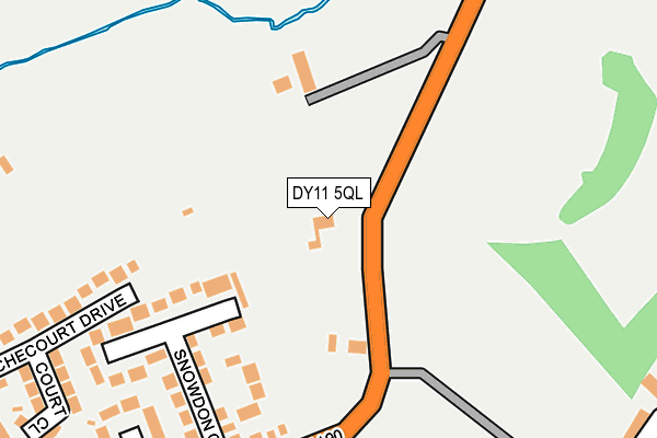DY11 5QL map - OS OpenMap – Local (Ordnance Survey)