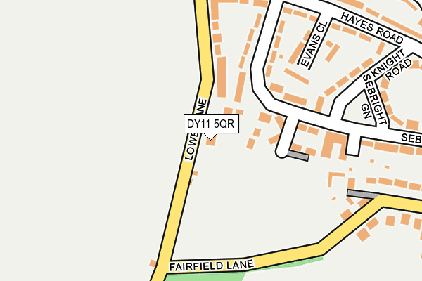 DY11 5QR map - OS OpenMap – Local (Ordnance Survey)