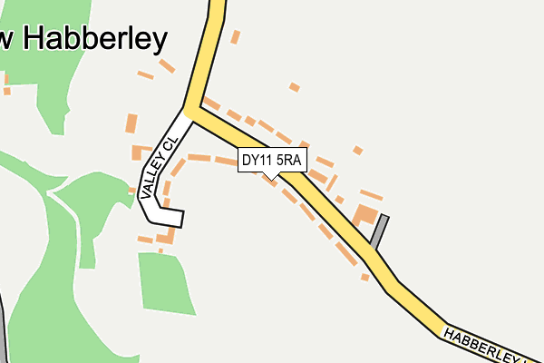 DY11 5RA map - OS OpenMap – Local (Ordnance Survey)