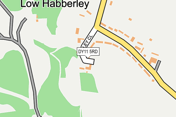 DY11 5RD map - OS OpenMap – Local (Ordnance Survey)