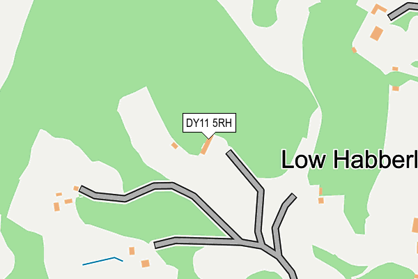 DY11 5RH map - OS OpenMap – Local (Ordnance Survey)