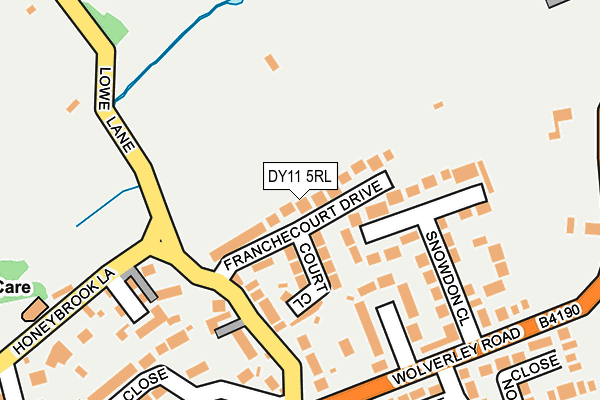 DY11 5RL map - OS OpenMap – Local (Ordnance Survey)