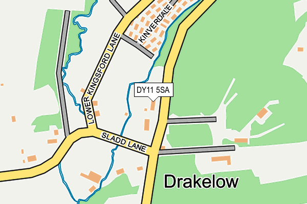 DY11 5SA map - OS OpenMap – Local (Ordnance Survey)