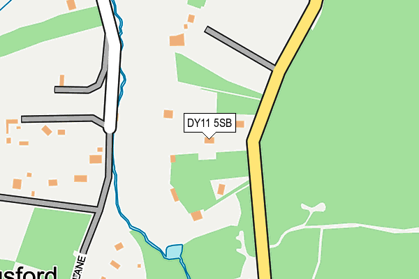 DY11 5SB map - OS OpenMap – Local (Ordnance Survey)
