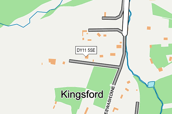 DY11 5SE map - OS OpenMap – Local (Ordnance Survey)