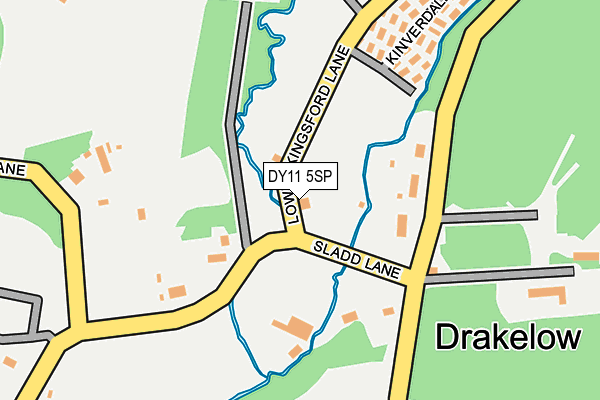 DY11 5SP map - OS OpenMap – Local (Ordnance Survey)